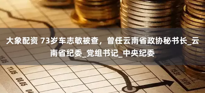 大象配资 73岁车志敏被查，曾任云南省政协秘书长_云南省纪委_党组书记_中央纪委
