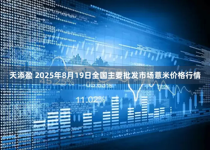 天添盈 2025年8月19日全国主要批发市场薏米价格行情